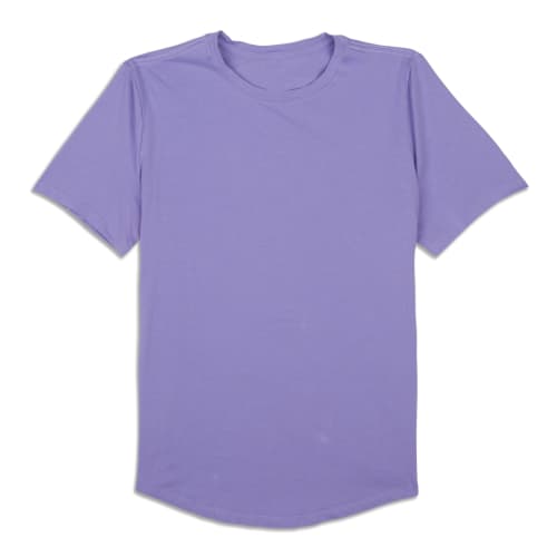 LULULEMON SOFTSTREME GATHERED T-SHIRT TEE size-6 MAGENTA PURPLE NEW 