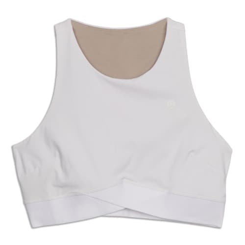 lululemon athletica, Tops, Nwt Lululemon Strappy Seamless Yoga Shelf Tank  Top White Size 6