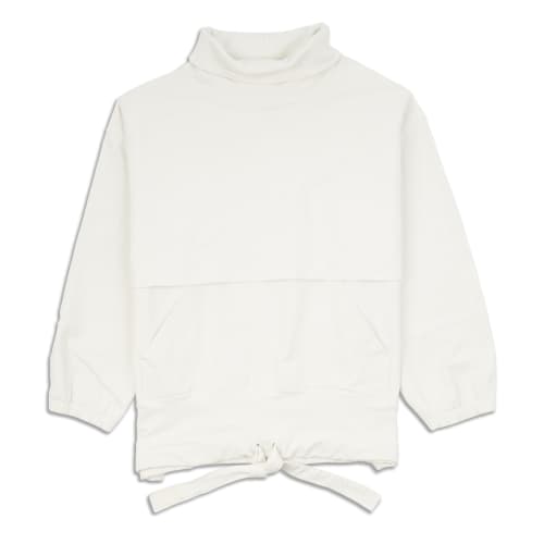 Lululemon Twist Back-to-Front Pullover - White Opal - lulu fanatics