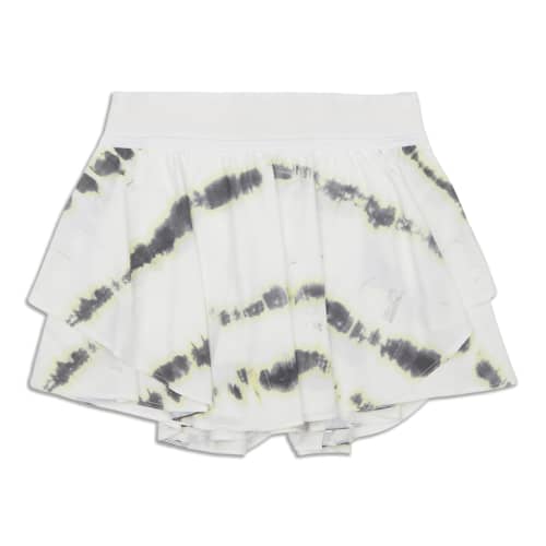 Lululemon Run: Pace Setter Skirt SZ 6 Hyper Stripe Angel Wing