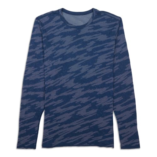 Blue Metal Vent Tech 2.5 long sleeve top, Lululemon