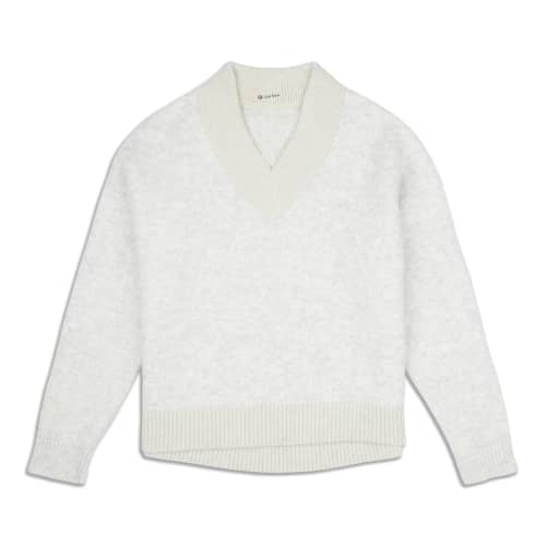 Cotton-Cashmere Blend Mock Neck Sweater - Resale