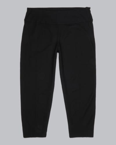 Eileen Fisher Black Petite System Stretch Ponte Slim Pant EUC Size XSP/PP  $208