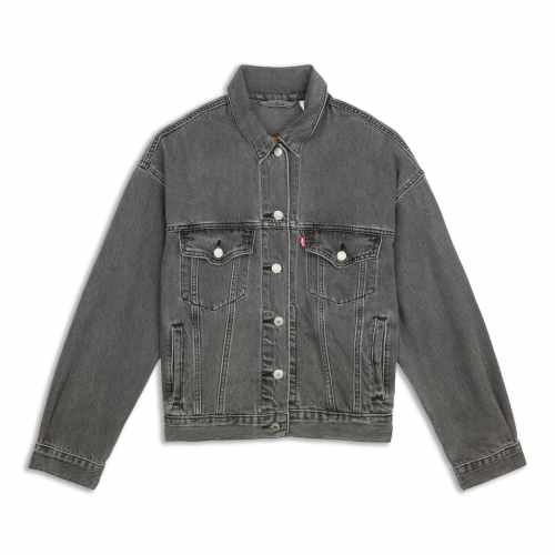 Levis Ex-Boyfriend Trucker Jacket Black Levis Ex-Boyfriend Trucker Jacket Black