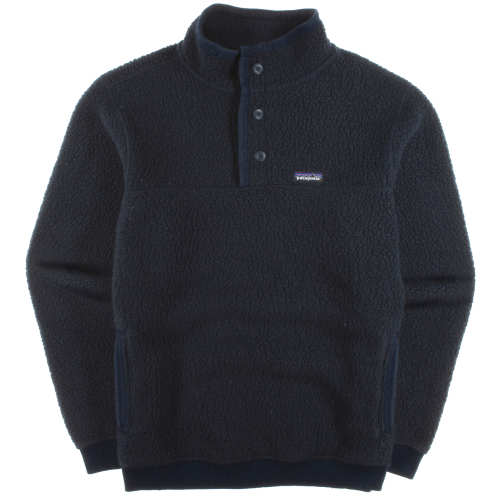 Patagonia Worn Wear Men's Shearling Fleece Pullover Grey Used