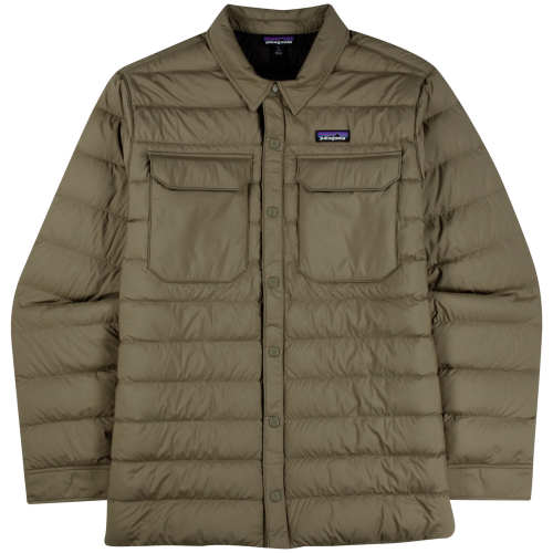 patagonia men's silent down shirt jacket