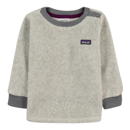 Patagonia Worn Wear Baby Shearling Crew Oatmeal Heather Used