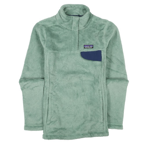 patagonia - women's re-tool snap t pullover jacket fleece rare teal  blue/green