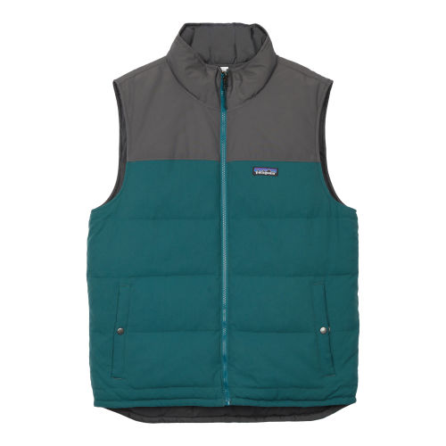 Patagonia men's reversible bivy down vest industrial green on sale
