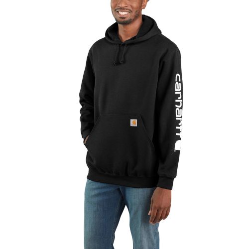 Carhartt Men's Midweight Pullover Hooded Sweatshirt - Black — Dave's New  York