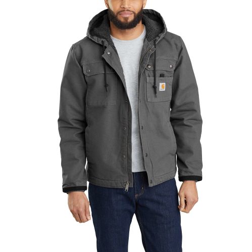 Relaxed Fit Washed Duck Sherpa-Lined Utility Jacket | Carhartt 