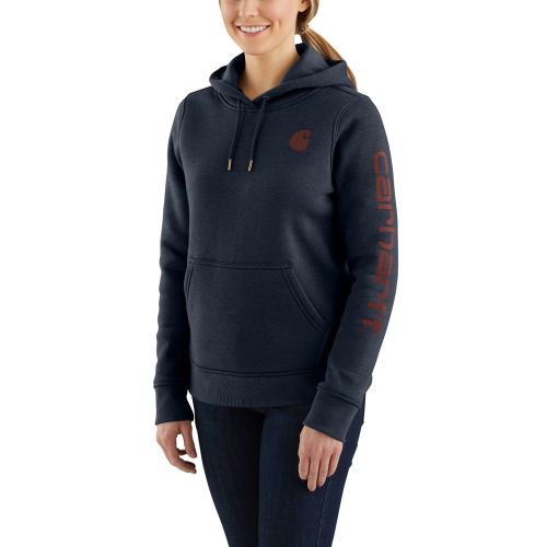 Women's Relaxed Fit Midweight Logo Sleeve Graphic Sweatshirt | Carhartt  Reworked