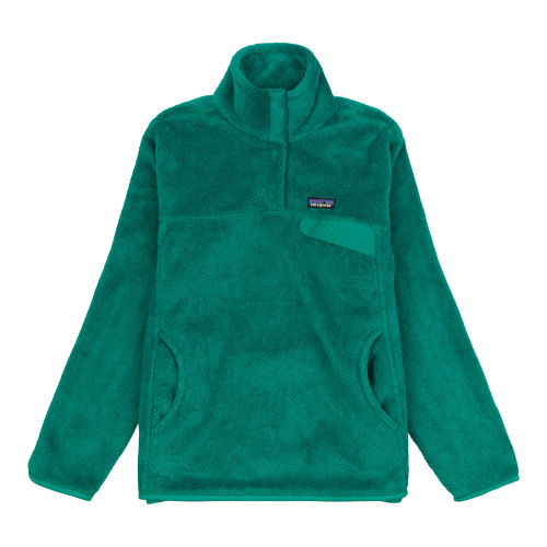 Women's Patagonia Re-Tool Fuzzy Fleece Snap T Supply Green