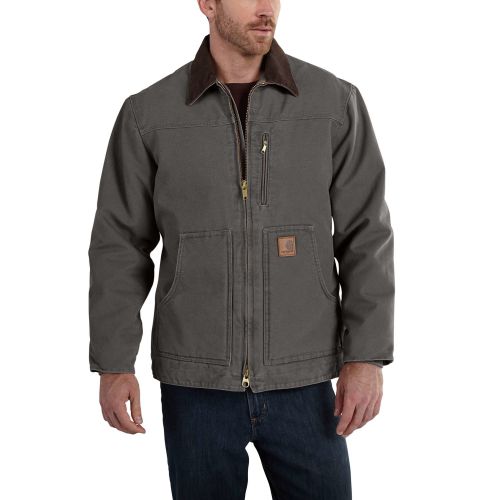 ジャケット・アウター Vetements x Carhartt Women's Carhartt Wildwood Duck Tan Brown Sherpa Lined Jacket Size