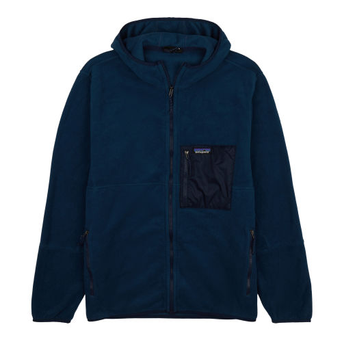 Patagonia Microdini Hoody - Tidepool Blue W / Oar Tan - S - Men