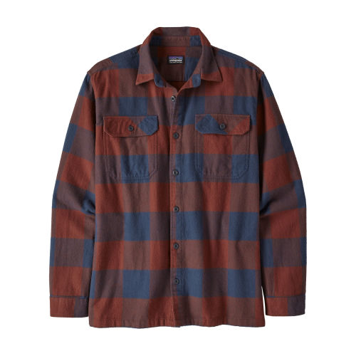 Men's Long-Sleeved Organic Cotton Midweight Fjord Flannel Men's Long-Sleeved Organic Cotton Midweight Fjord Flannel