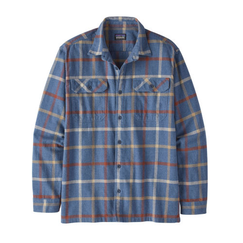 Men's Long-Sleeved Organic Cotton Midweight Fjord Flannel Men's Long-Sleeved Organic Cotton Midweight Fjord Flannel