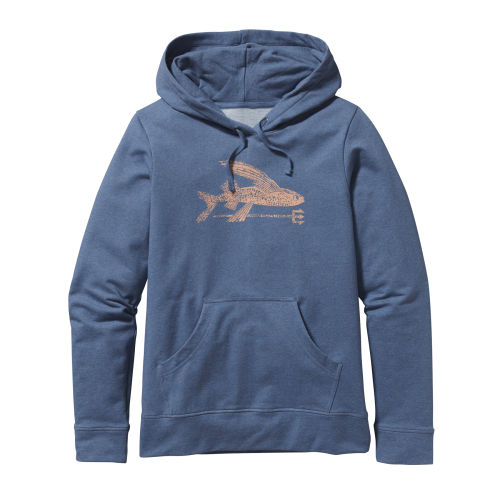 パーカー・フーディ Wai Kei Watercolor Puppydolphin Jumping Hoody W's Ballpoint Flying Fish Midweight Pullover Hooded