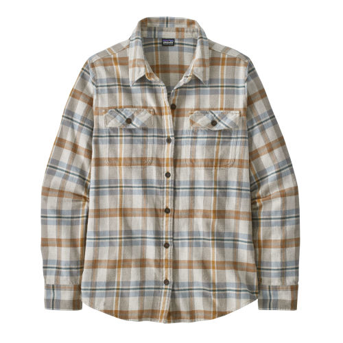 Women's Long-Sleeved Organic Cotton Midweight Fjord Flannel Women's Long-Sleeved Organic Cotton Midweight Fjord Flannel