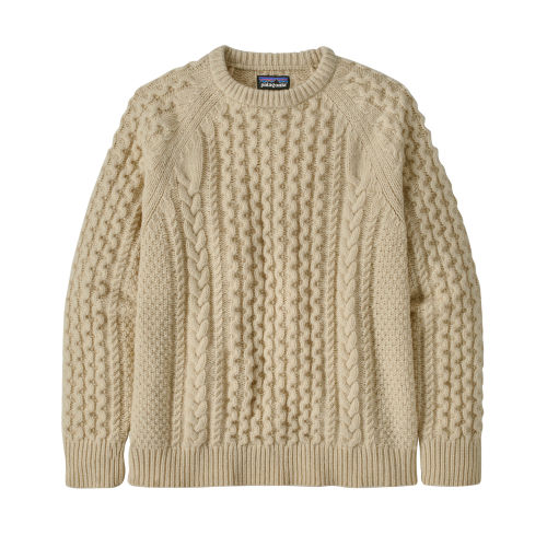 ★★ ★★ Wool Blend Cable Knit Sweater T22E7KT Recycled Wool-Blend Cable-Knit Crewneck Sweater – Patagonia