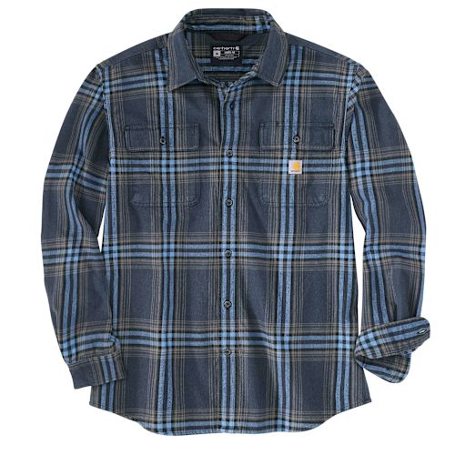 Loose Fit Heavyweight Flannel Long-Sleeve Plaid Shirt | Carhartt