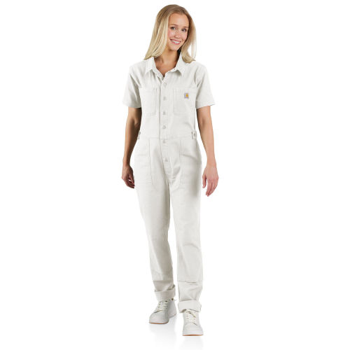 Rugged Flex® Relaxed Fit Short-Sleeve Canvas Coverall | Carhartt