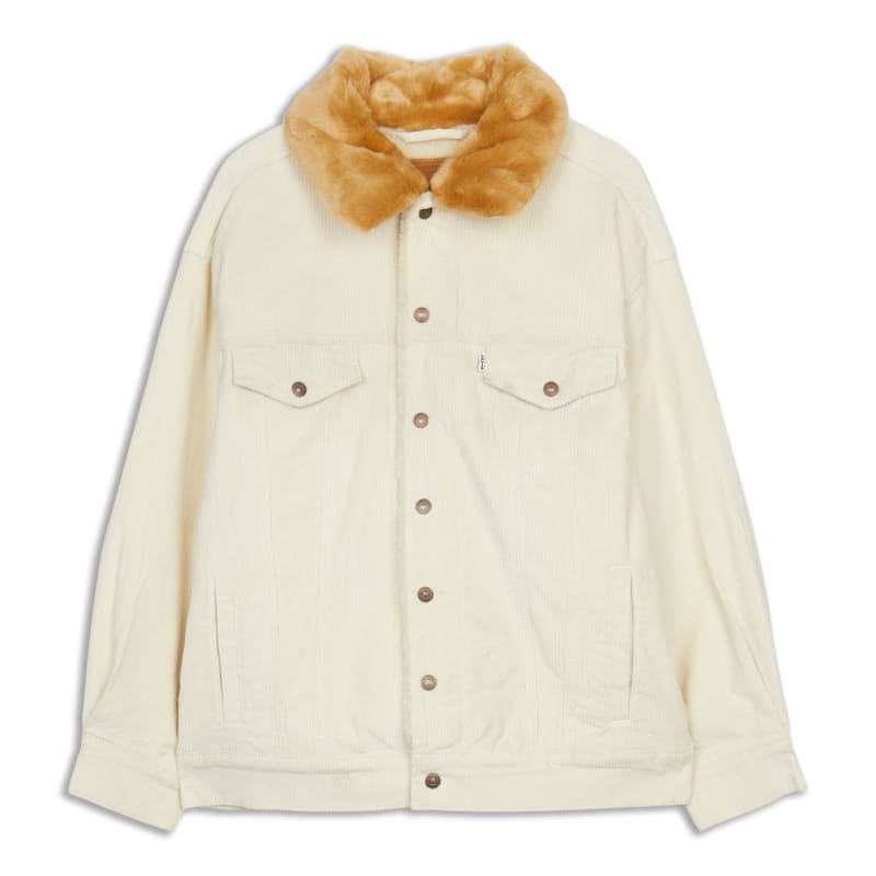 Main product image: Oversized Corduroy Fur Trucker Jacket