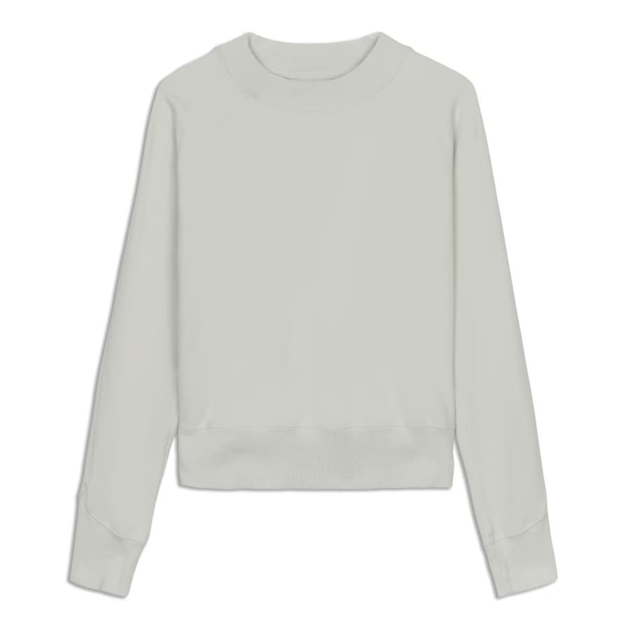 LULULEMON Women's Ready To Roll Crew Sweatshirt in Vapor Gray Size