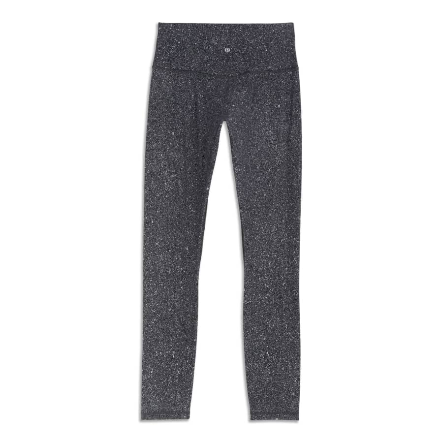 Buy the Lululemon Women's Athletica Speckle Black & White Leggings