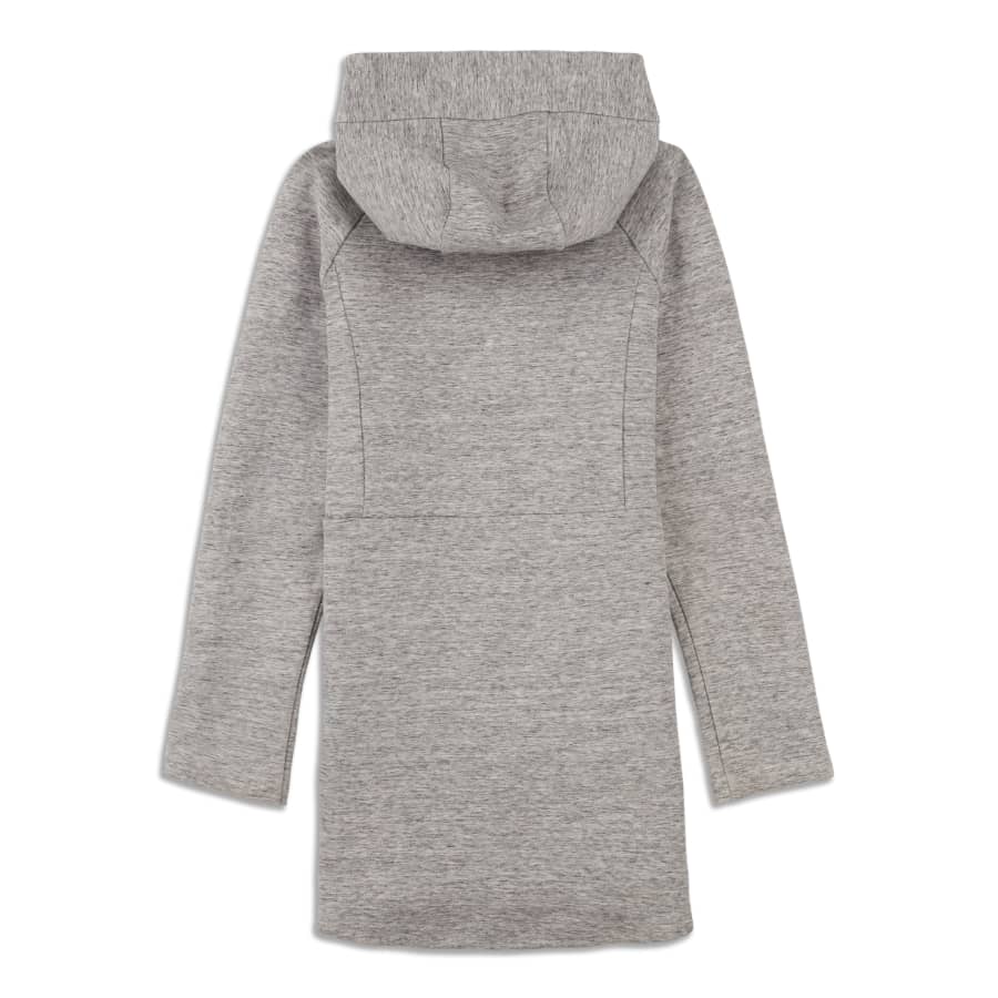 Going Places Hooded Jacket in Heathered Space Dye Medium Grey