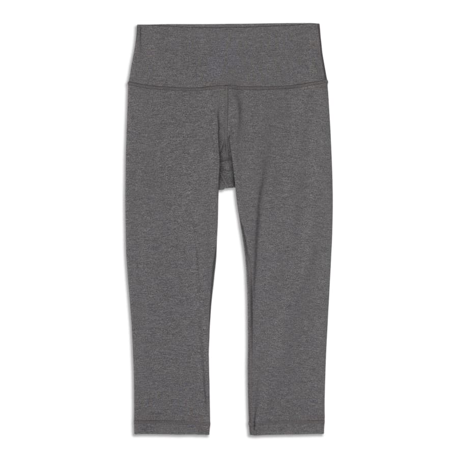 Lululemon Pace Rival Crop 22 Heathered Black 4