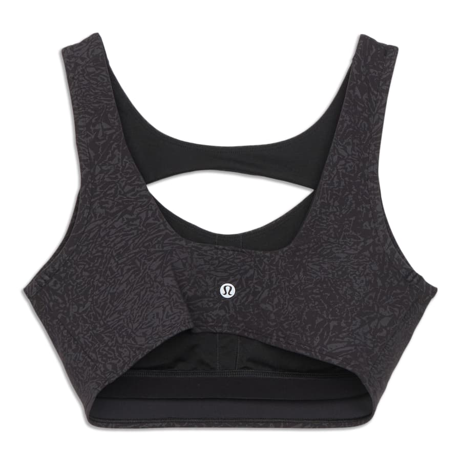 Lululemon Women's black/white Criss-Cross Back Speckled ATHLETIC