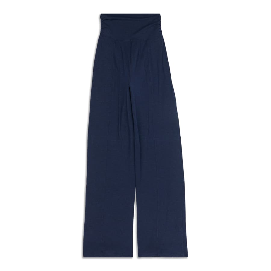 Lululemon Take It Easy Wide Legged Heathered Mod Blue Lounge Pants