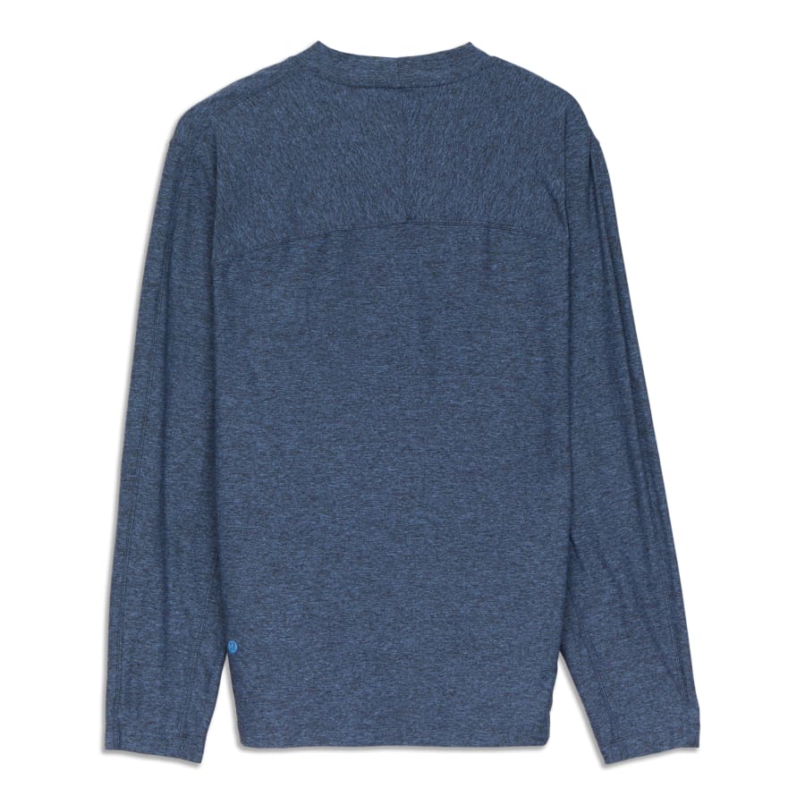 HARLOW SEAMLESS LONG SLEEVE MOCKNECK - LIGHT BLUE