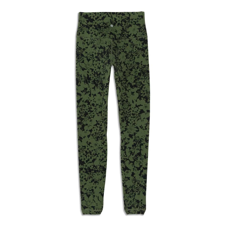 Orange Green Camo Men's Leggings, Army Camouflage Premium Quality