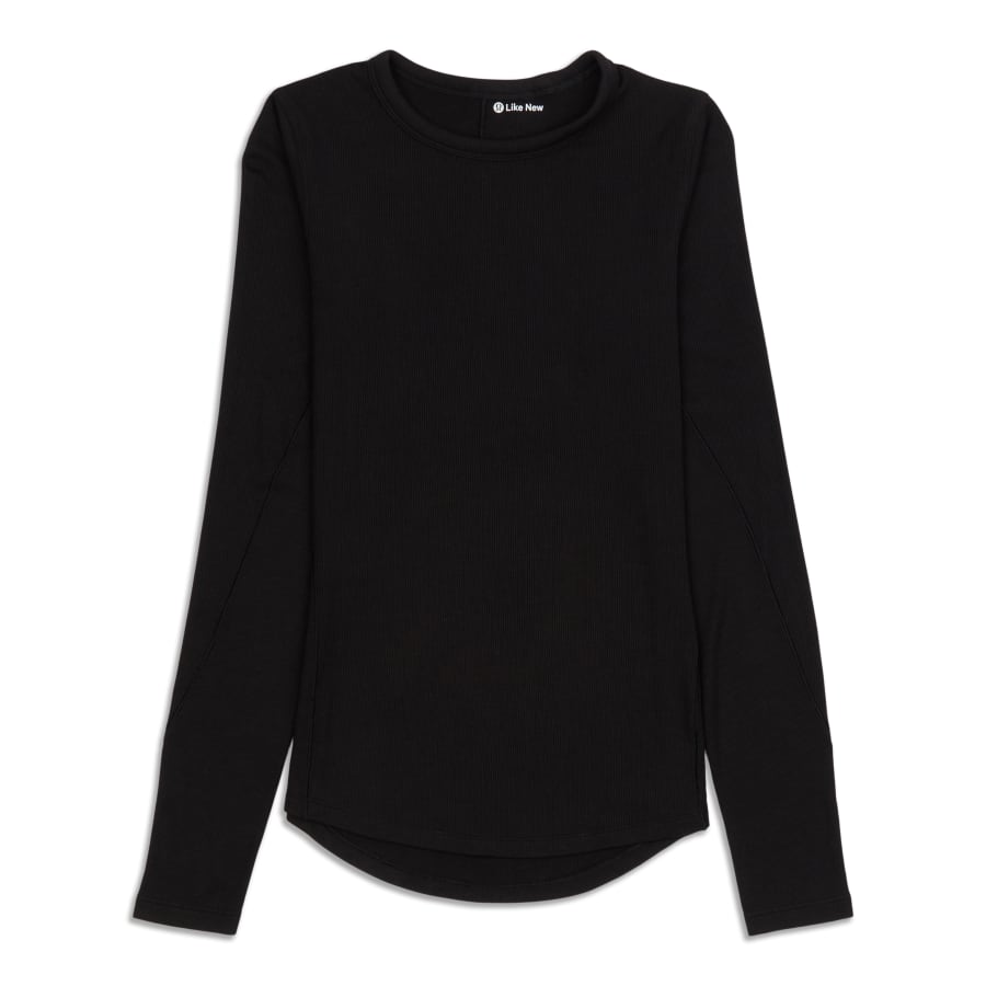 Lululemon Hold Tight Long Sleeve Shirt - Black - lulu fanatics