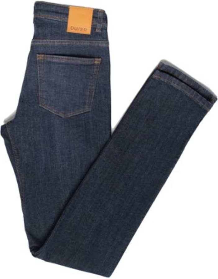  Duer Fireside Denim Slim Straight para mujer, Piedra