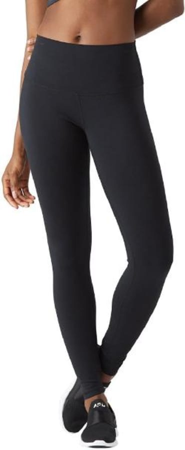 Prana Remy Skirted Leggings Women XS Black Full Length Fold Over