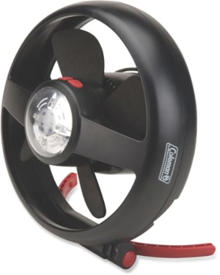 coleman cpx lighted tent fan with stand