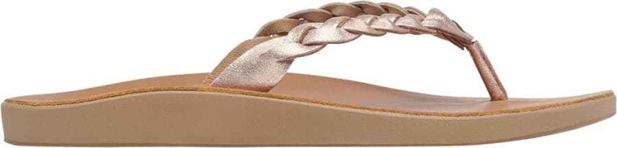 Sanuk Cosmic Yoga Joy Metallic Braid Flip Flops Women's