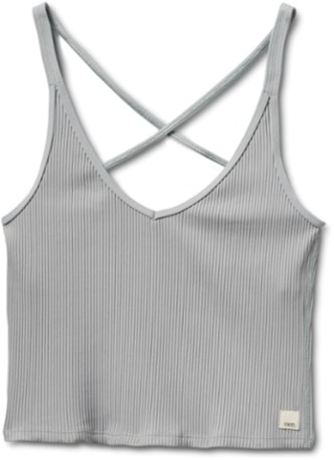 Used Vuori Rib Crop Tank Top