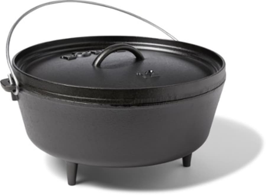 12 Inch / 6 Quart Boy Scout Camp Dutch Oven Lodge - New Kitchen Store