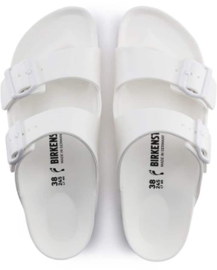 Birkenstock Womens White Foam Slip On Sandals EUR 38 US 7 Made in Germany