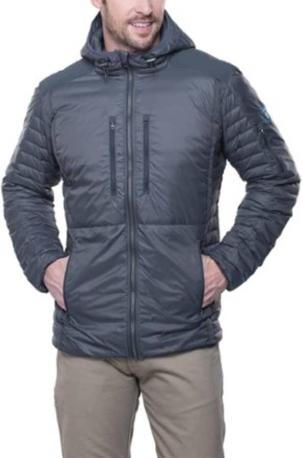 Men's Kuhl Spyfire Hooded Mid Down Puffer Jacket