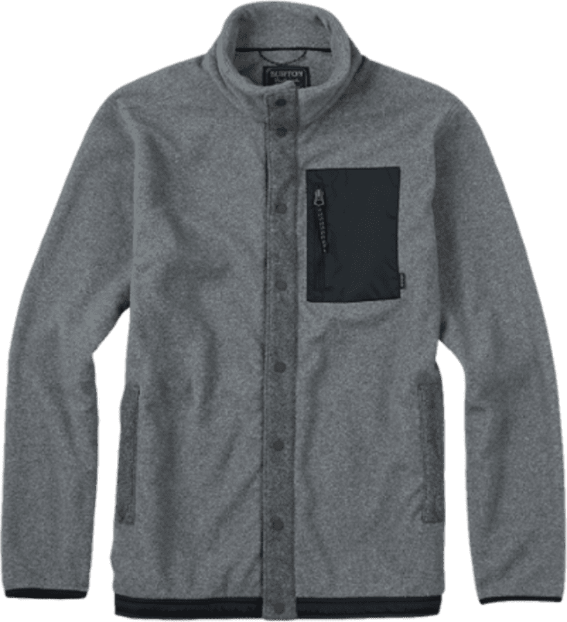 Used Burton Hearth Fleece Snap-Up Fleece Sweater