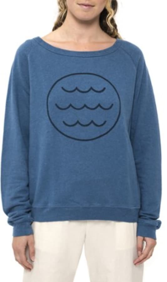 Used Mollusk Blue Water Crew Sweatshirt
