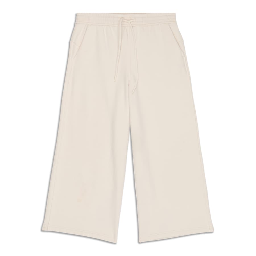 Lululemon Wanderer Crop Wide Leg Pants Beige Women's 12