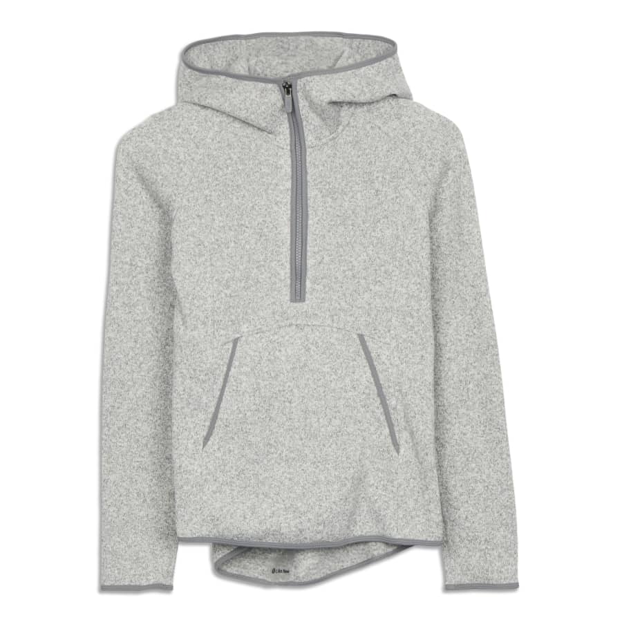 Lululemon Fleece & Thank You Pullover - Heathered Black / Black - lulu  fanatics