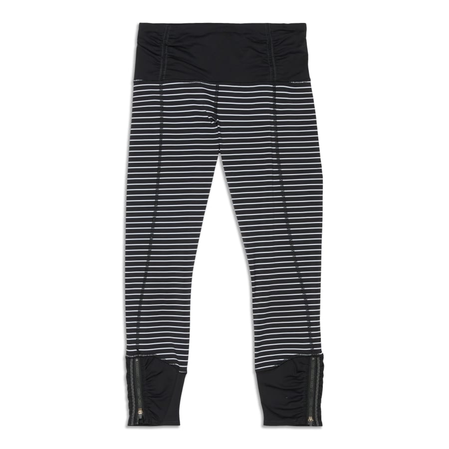 Lululemon Speed Tight II - Parallel Stripe Black White / Black