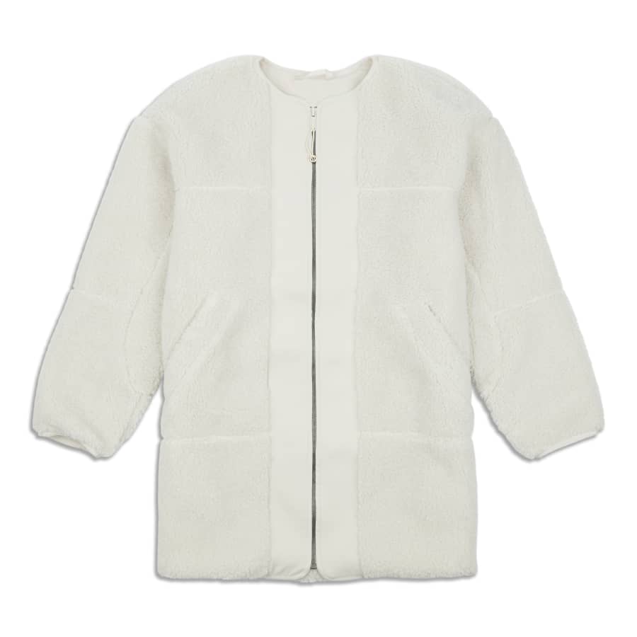 Textured Fleece Full-Zip Jacket